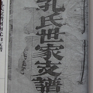 孔氏家谱河南光山支谱